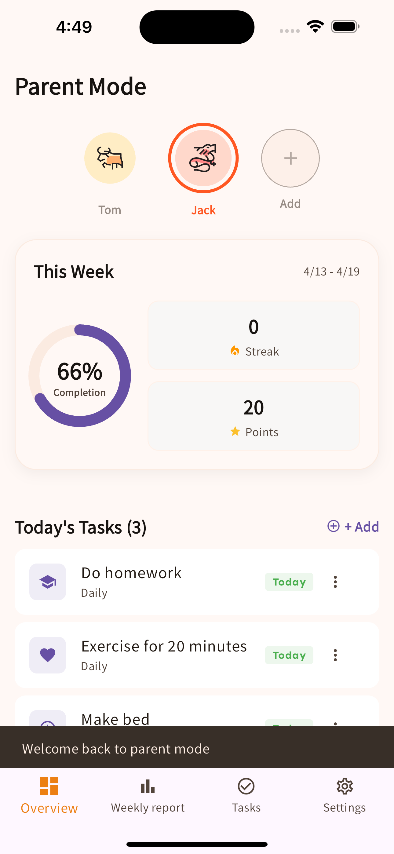 Weekly report